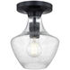 Fusion Collection 1 Light 7.50 inch Semi-Flush Mount