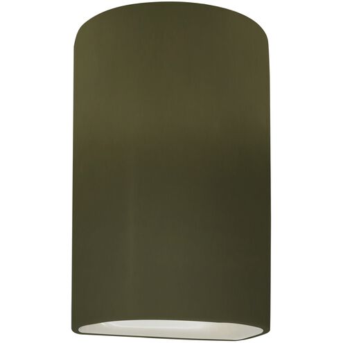Ambiance LED 5.75 inch Matte Green ADA Wall Sconce Wall Light