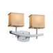 Textile LED 15.5 inch Brushed Nickel Bath Bar Wall Light
