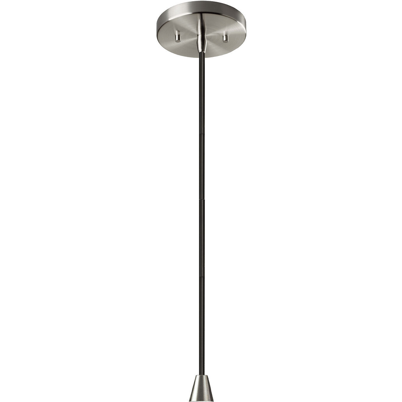 Perforated Dish Pendant Ceiling Light in Polished Chrome, Dedicated LED, Black Cord, Carbon Matte Black, Form+Finish+Function