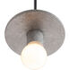 Radiance Collection 1 Light 8 inch Concrete Pendant Ceiling Light