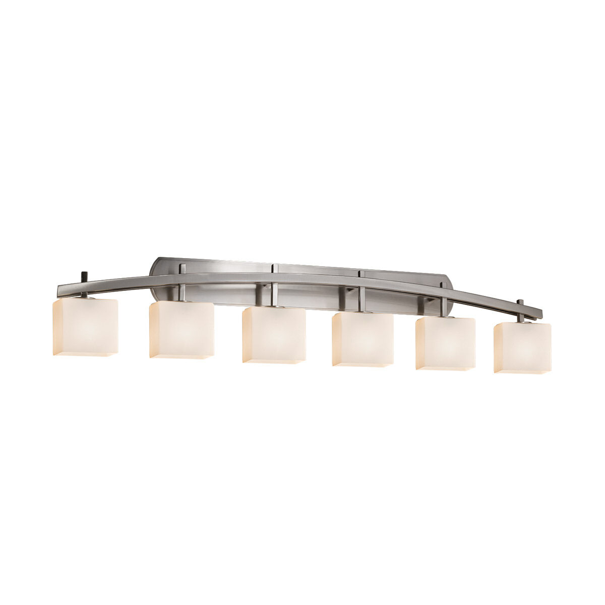 Archway 6 Light 57 inch Brushed Nickel Vanity Light Wall Light in