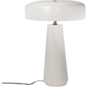 Portable 17.75 inch 60 watt Gloss Black and Matte White Table Lamp Portable Light