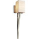 Limoges Collection 1 Light 5 inch Brushed Nickel Wall Sconce Wall Light in Waves, Square with Flat Rim, Incandescent