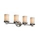 Textile 27.75 inch Dark Bronze Bath Bar Wall Light