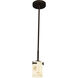 Lumenaria 1 Light 4.5 inch Matte Black Pendant Ceiling Light in Cylinder with Flat Rim, Incandescent