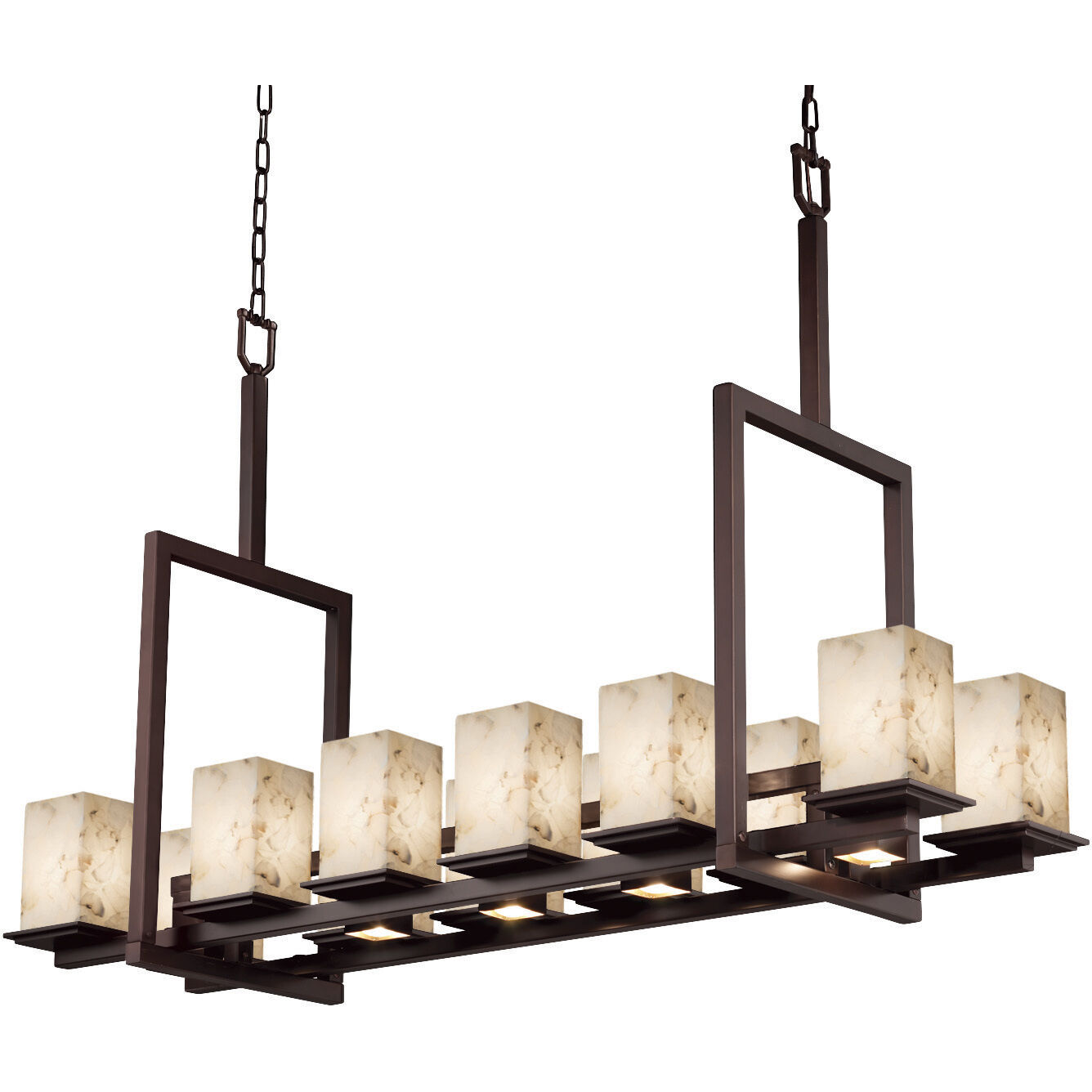 Alabaster Rocks 12 Light 14 inch Dark Bronze Chandelier Ceiling Light, Montana Family, Choices