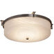 Fusion 2 Light 16 inch Brushed Nickel Flush Mount Ceiling Light in Incandescent, Mercury Fusion