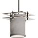 Textile LED 7 inch Polished Chrome Pendant Ceiling Light