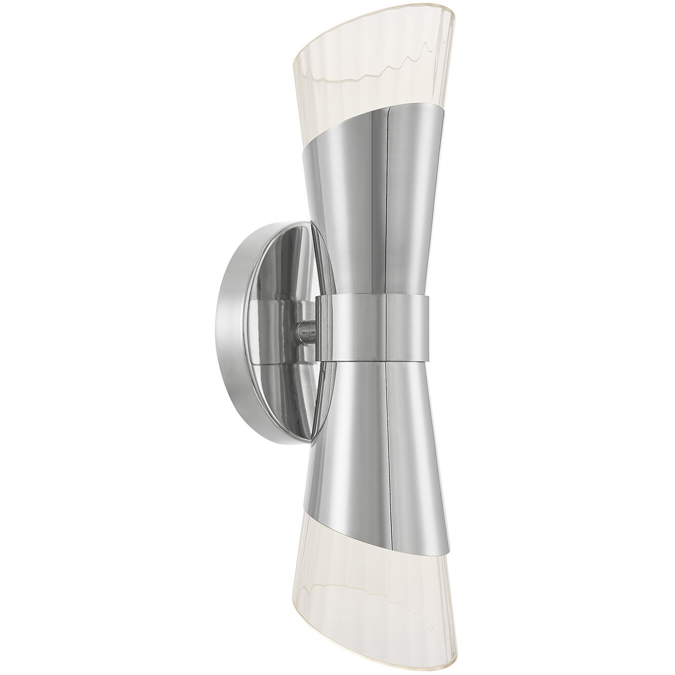 Fusion Collection - Lugano Family 4.75 inch Polished Chrome ADA Wall Sconce Wall Light, EVOLV