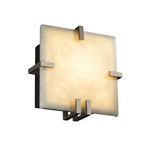 Clouds LED 8.5 inch Brushed Nickel ADA Wall Sconce Wall Light in 1000 Lm LED
