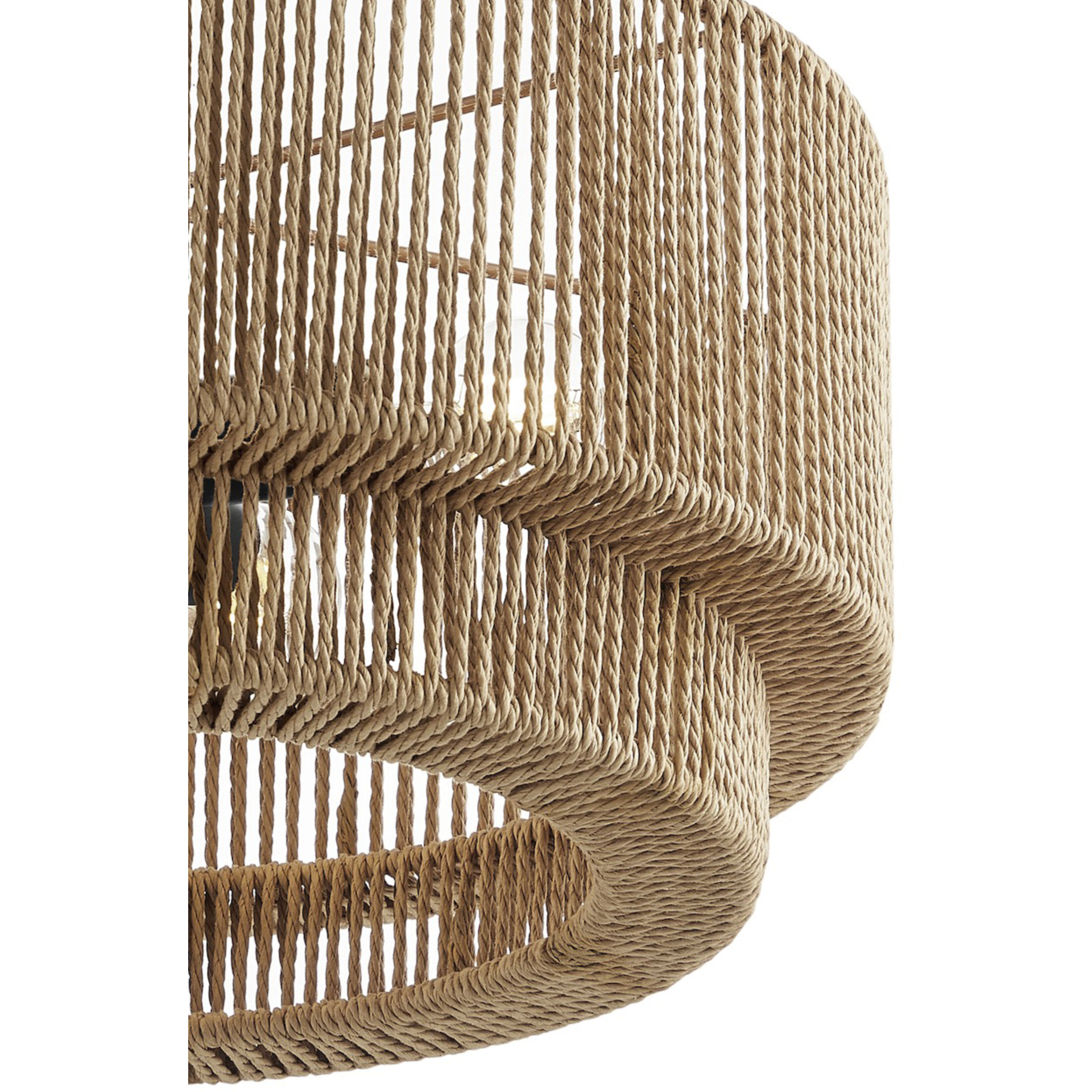 Eco Collection - Milos Family 4 Light 18 inch Matte Black Semi-Flush Ceiling Light in 18" D x 18" W x 11" H, EVOLV