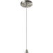 Radiance Collection - Flare 1 Light 11.75 inch Bisque and Polished Chrome Pendant Ceiling Light in Replaceable Bulb, White, Form+Finish+Function