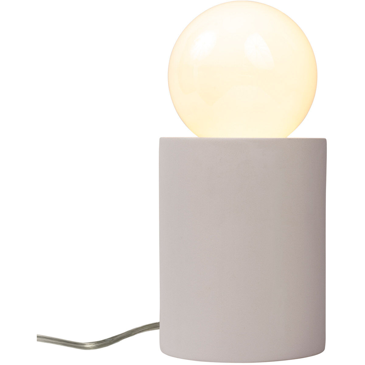 Portable 11.5 inch 60 watt Bisque Table Lamp Portable Light
