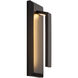 Zurich 15 inch Matte Black Outdoor Wall Sconce in 3.5" D x 4.5" W x 15" H, EVOLV