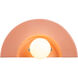 Ambiance Collection 1 Light 12 inch Gloss Blush Wall Sconce Wall Light
