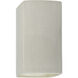Ambiance Rectangle LED 5.25 inch White Crackle ADA Wall Sconce Wall Light, Small