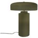 Portable 16.5 inch 60.00 watt Matte Green and Polished Nickel Portable Lamp Portable Light