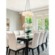 Alabaster Rocks Collection 3 Light 21.5 inch Matte Black Pendant Ceiling Light, Globe Family