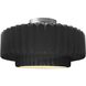 Radiance LED 16.5 inch Gloss Black and Matte White and Brushed Nickel Semi Flush Ceiling Light