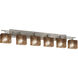 Fusion LED 56.5 inch Brushed Nickel Vanity Light Wall Light in 4200 Lm LED, Rectangle, Mercury Fusion