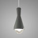 Radiance Collection - Erlen LED 4.75 inch Pewter Green and Brushed Nickel Pendant Ceiling Light in Dedicated LED, White, Form+Finish+Function