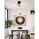 Fianco 4 Light 36 inch Matte Black Chandelier Ceiling Light
