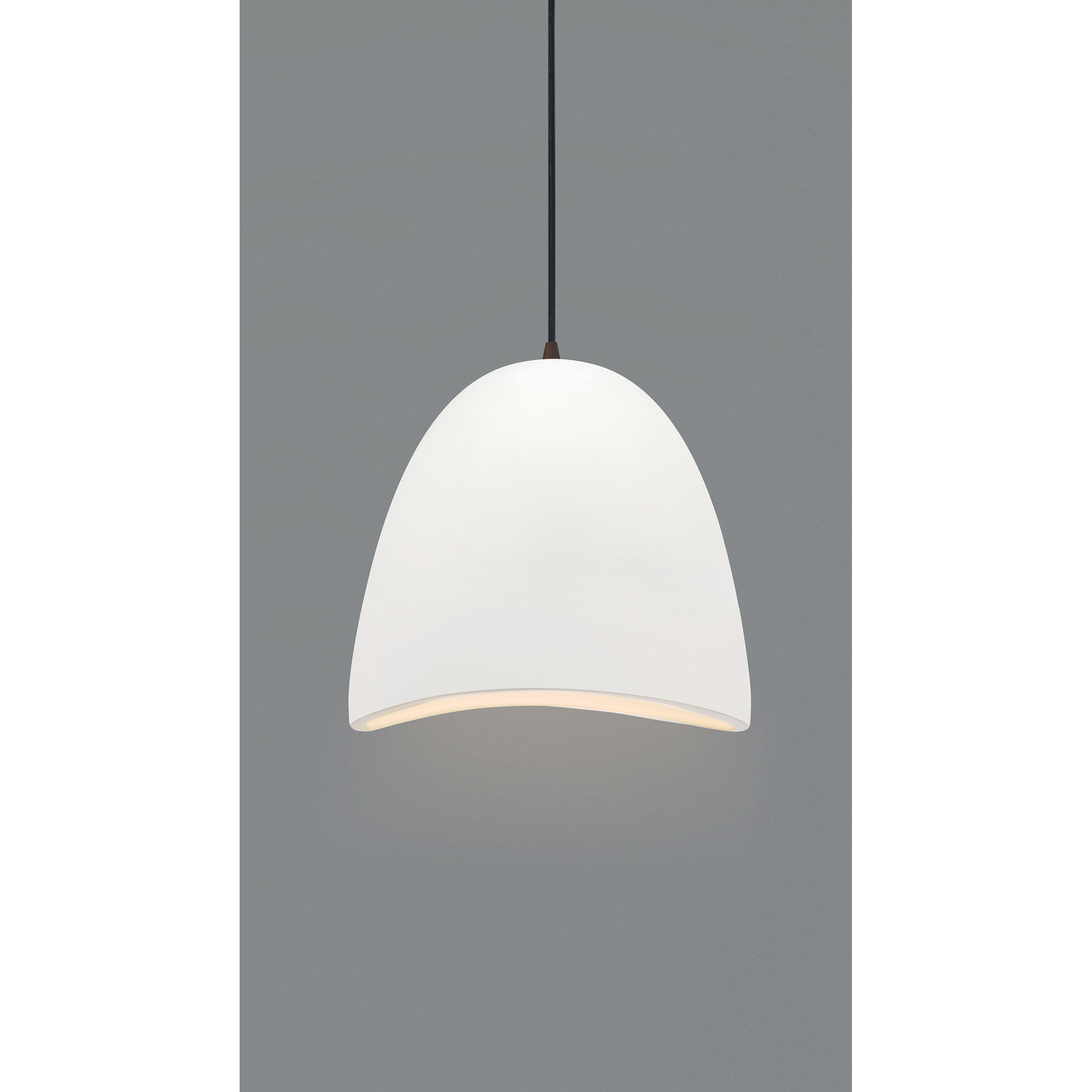 Radiance Collection - Brisa Pendant Ceiling Light in Dark Bronze, Dedicated LED, Black Cord, Bisque, 12.5W x 12.25H, Form+Finish+Function