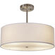 Textile LED 18 inch Brushed Nickel Pendant Ceiling Light