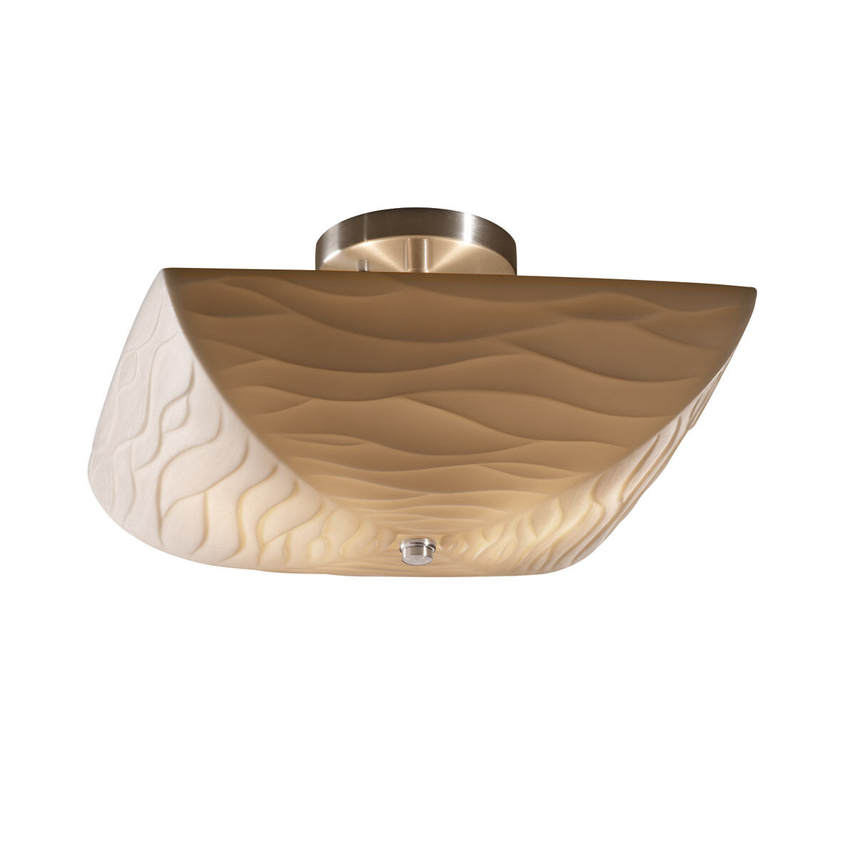 Porcelina 2 Light 14.00 inch Semi-Flush Mount