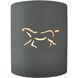 Sun Dagger 1 Light 8 inch Gloss Grey Wall Sconce Wall Light