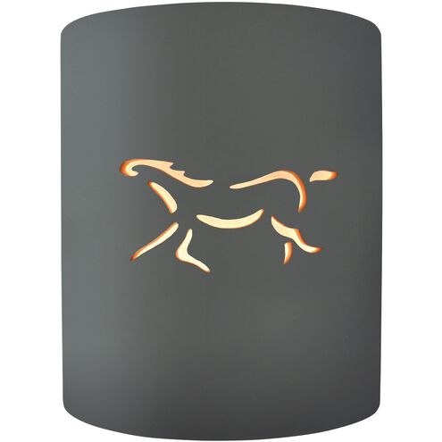Sun Dagger 1 Light 8 inch Gloss Grey Wall Sconce Wall Light