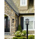 Fusion Collection 1 Light 16 inch Matte Black Post Light, Edgeworth Family