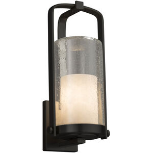 Clouds LED 16.5 inch Matte Black Outdoor Wall Sconce in 700 Lm LED