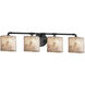 Alabaster Rocks 36 inch Matte Black Bath Bar Wall Light