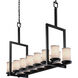 Textile 14 Light 42 inch Matte Black Chandelier Ceiling Light, Dakota Family, Choices