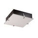 3form LED 16.5 inch Brushed Nickel Flush Mount Ceiling Light