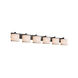 Textile 56.5 inch Matte Black Bath Bar Wall Light
