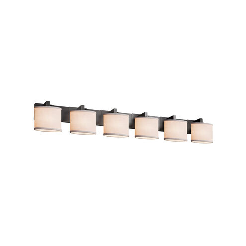 Textile 56.5 inch Matte Black Bath Bar Wall Light