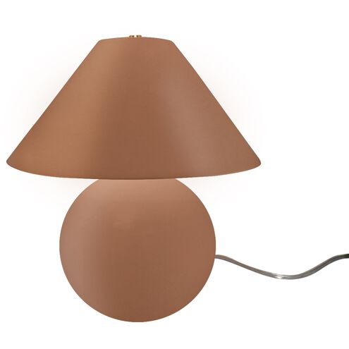 Portable 16.75 inch 60.00 watt Adobe and Brushed Brass Portable Lamp Portable Light