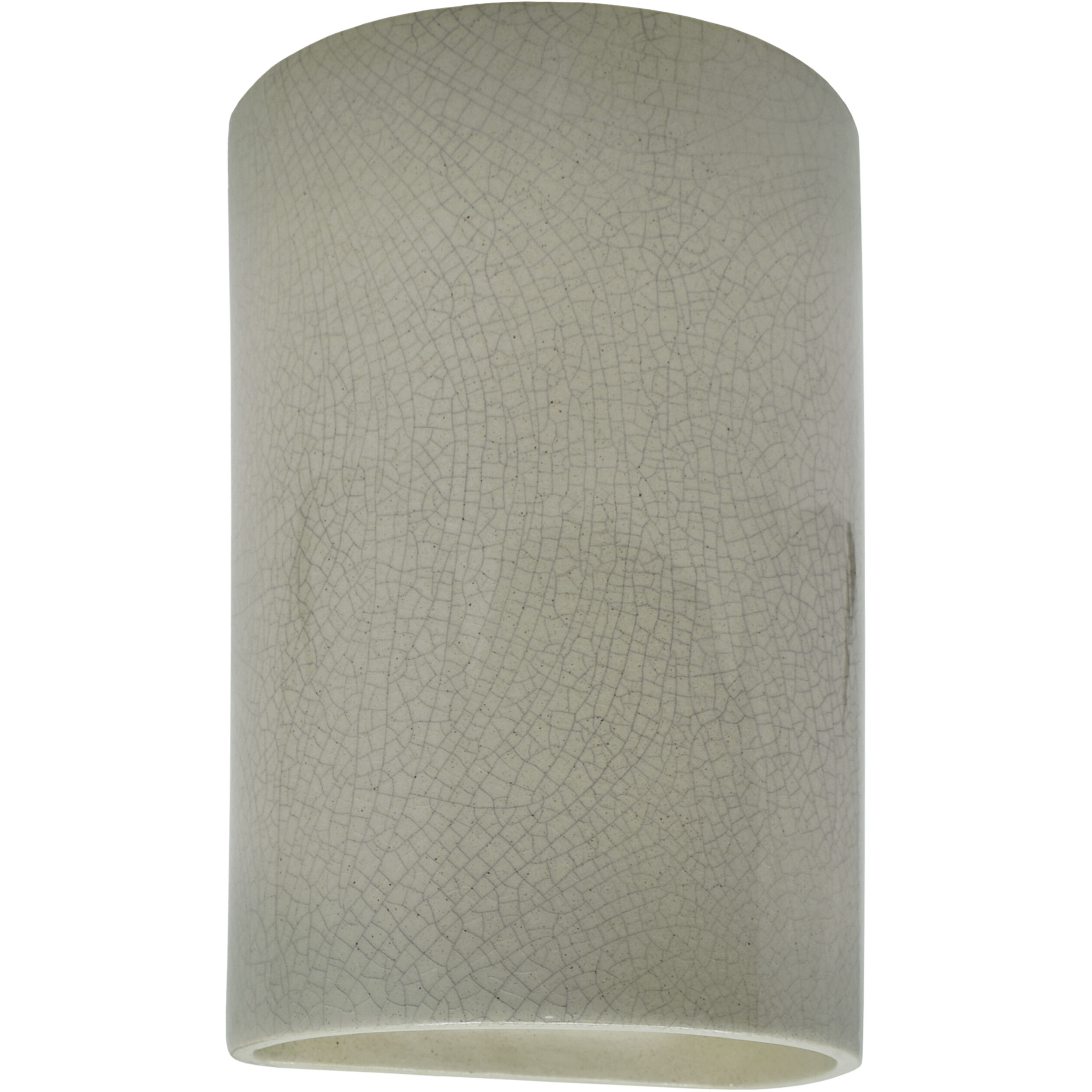Ambiance Cylinder LED 5.75 inch Celadon Green Crackle Wall Sconce Wall Light, Small