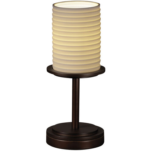 Limoges 12 inch 9 watt Matte Black Table Lamp Portable Light
