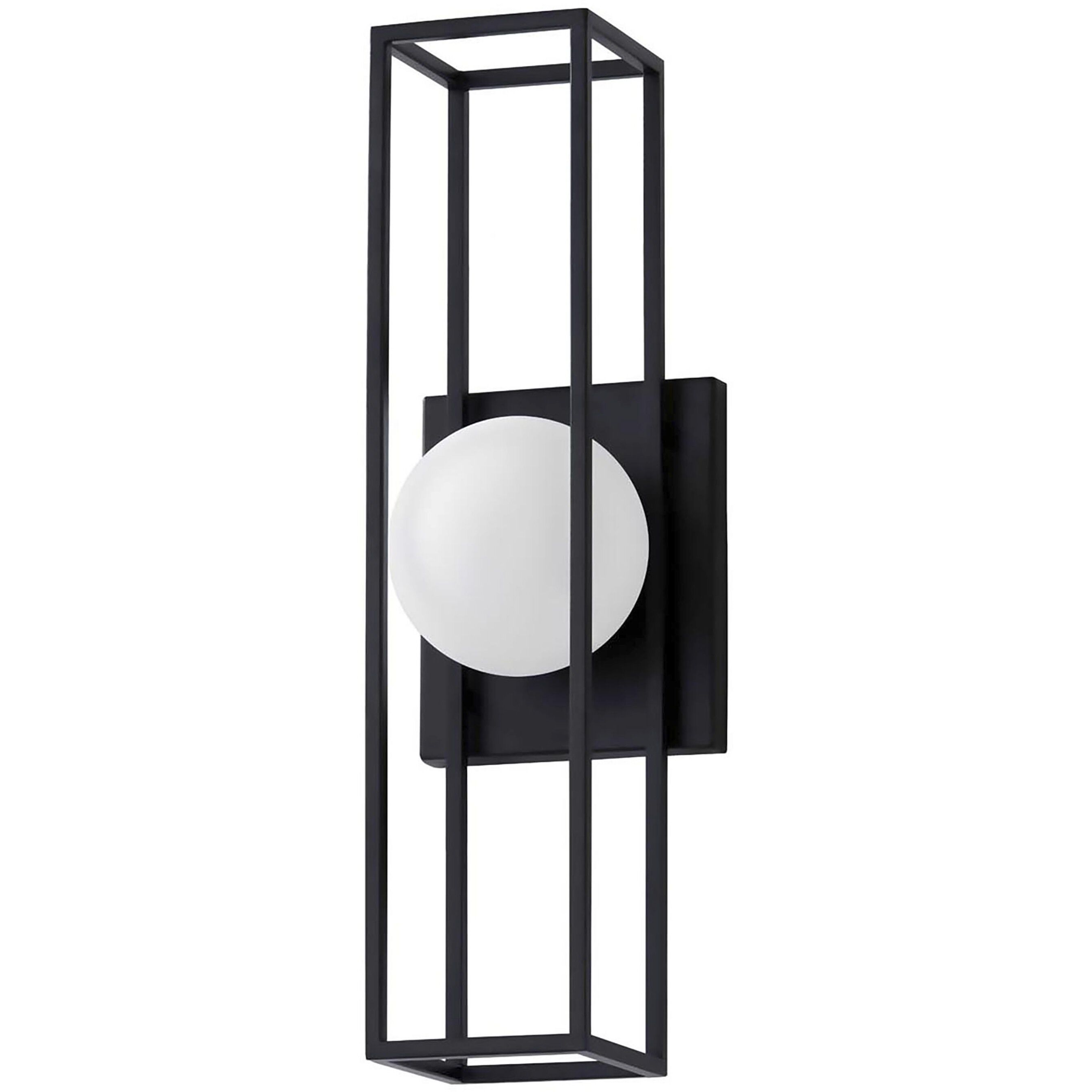 Fusion Collection - Float Family LED 18 inch Matte Black Outdoor Wall Sconce