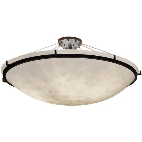 Clouds 6 Light 51 inch Dark Bronze Semi-Flush Ceiling Light in Incandescent, Bowl