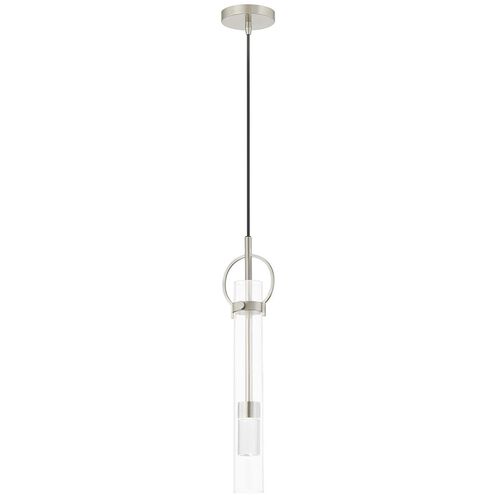 Textile Collection - Chloe Family LED 5 inch Brushed Nickel Pendant Ceiling Light