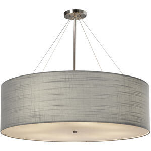 EVOLV 36 inch Brushed Nickel Pendant Ceiling Light in Gray, Classic Family