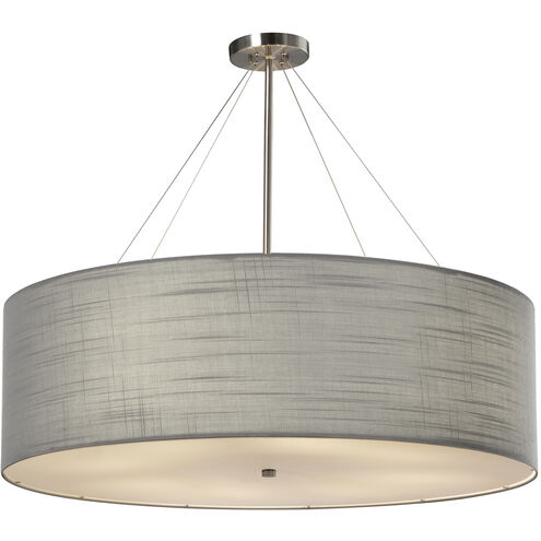 EVOLV 36 inch Brushed Nickel Pendant Ceiling Light in Gray, Classic Family