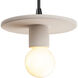 Radiance Collection 1 Light 8 inch Bisque Pendant Ceiling Light
