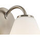 Fusion Collection - Pavia Family 1 Light 6.75 inch Brushed Nickel and Opal Wall Sconce Wall Light, EVOLV