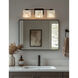 Alabaster Rocks 3 Light 25.75 inch Dark Bronze Vanity Light Wall Light in Rectangle, Incandescent